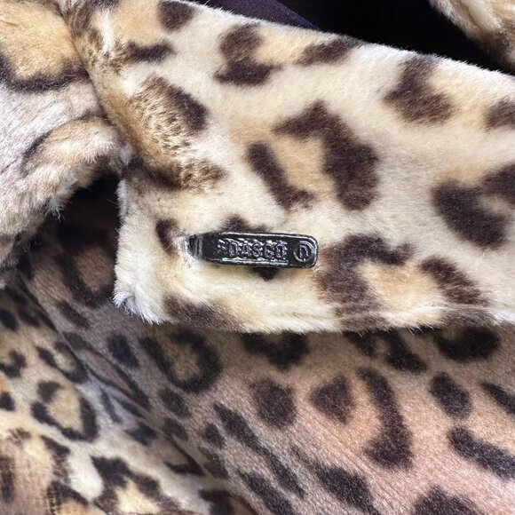 La Maison De La Fausse Fourrure Paris Leopard Print Coat – Size L - Picture 5 of 11